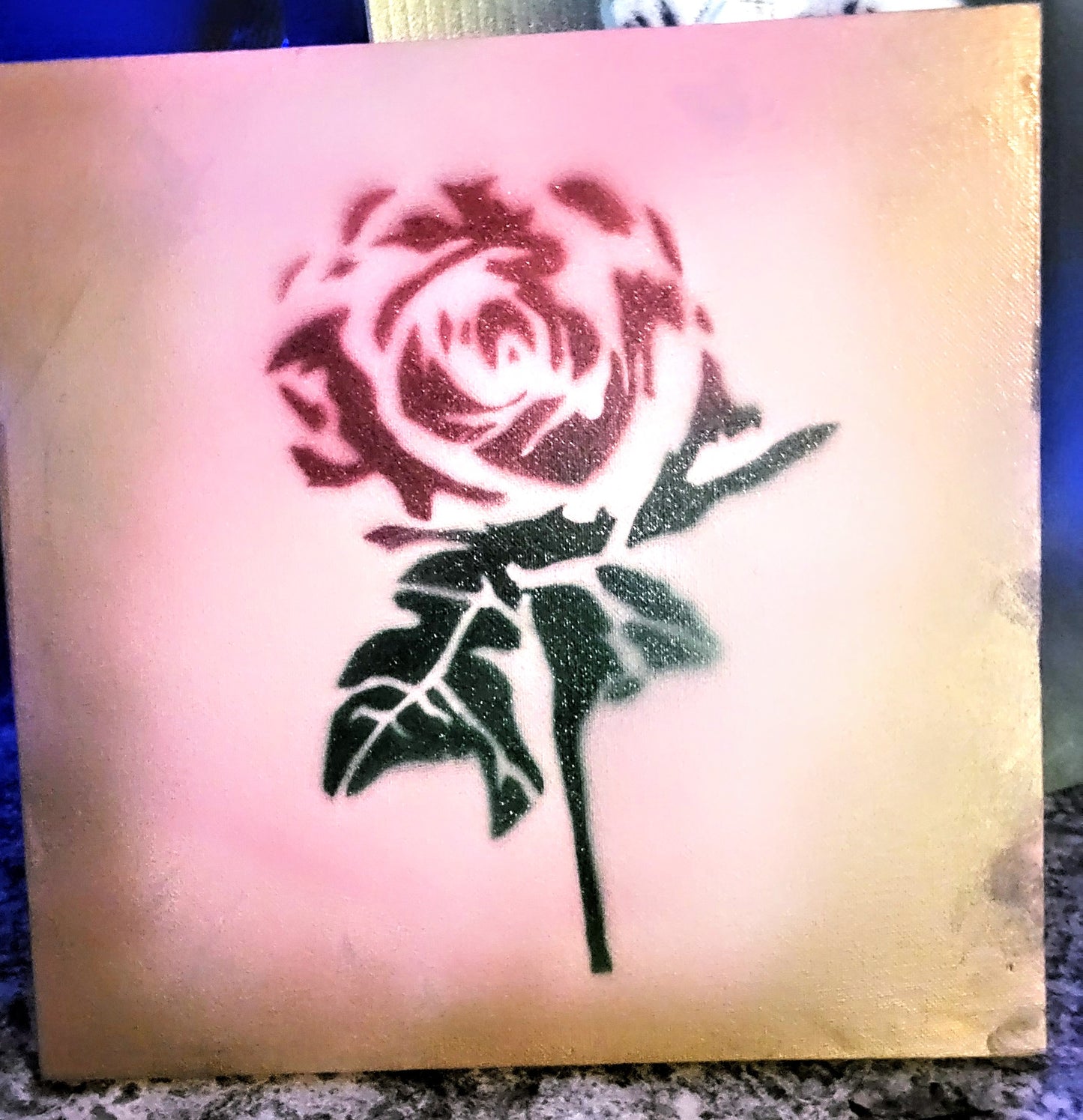 Eagles wood project. 3'×5' finished plywood. Both sides of project are painted.